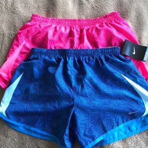 NWT Girls Nike Dri-fit running shorts bundle